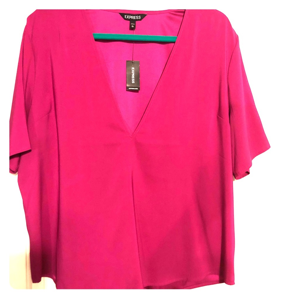 Express Chic Deep V Shirt